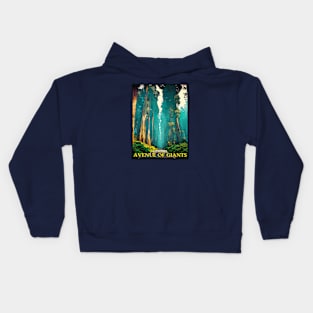 Avenue of Giants, California Kids Hoodie